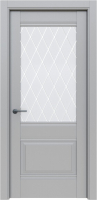 Дверь межкомнатная el'Porta Классико-43 80x200 (Nardo Grey/White Сrystal) - 