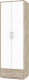 Шкаф Modern Оливия О22 (серый дуб/белый) - 