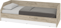 Кровать-тахта Modern Оливия О81 (серый дуб/белый) - 