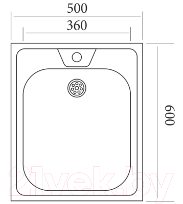 Мойка кухонная Mixline Эконом 310308