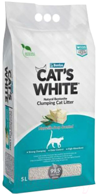 Наполнитель для туалета Cat's White С ароматом марсельского мыла (5л)