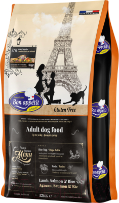 Сухой корм для собак Bon Appetit Dog Adult Lamb & Salmon & Rice / 681946 (12кг)