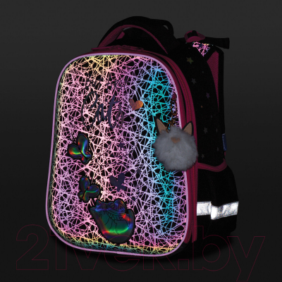 Школьный рюкзак Brauberg Luminous. Cats first / 271367