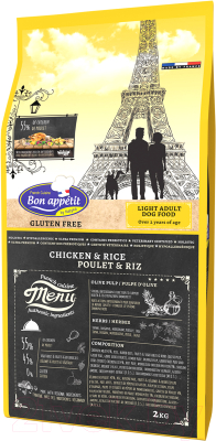 Сухой корм для собак Bon Appetit Dog Light Chicken & Rice / 682028 (2кг)