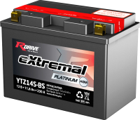 Мотоаккумулятор RDrive eXtremal Platinum YTZ14S-BS (11.8 А/ч) - 