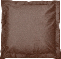 Подушка декоративная Сонум Вельвет 45x45 (с кантом, коричневый) - 