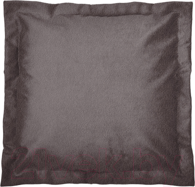 Подушка декоративная Сонум Замша 45x45 (с кантом, какао)