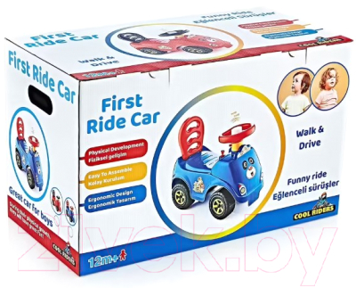 Каталка детская Guclu Cool Riders Сафари / 4850 (красный)