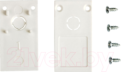 Комплект заглушек для шинопровода Vitaluce VT0313-00 (2шт, белый)