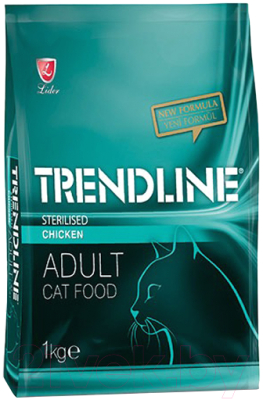 Сухой корм для кошек Trendline Для стерилизованных кошек с курицей (1кг)