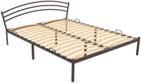 Односпальная кровать Князев Мебель Марго МО.90.200.К/1 (коричневый муар) - 