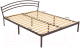 Односпальная кровать Князев Мебель Марго МО.90.190.К/1 (коричневый муар) - 
