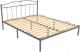 Двуспальная кровать Князев Мебель Люмия ЛЯ.160.190.С/1 (серый муар) - 