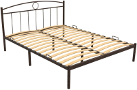 Двуспальная кровать Князев Мебель Люмия ЛЯ.160.200.М/1 (медный антик) - 