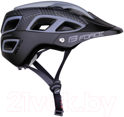 Защитный шлем FORCE Aves / 90299907-F (S/M, серый/черный)