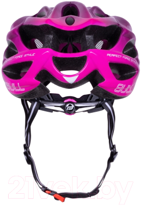 Защитный шлем FORCE Bull Hue / 9029051-F (S/M, черный/розовый)