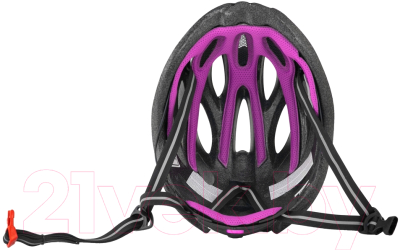 Защитный шлем FORCE Bull Hue / 9029051-F (S/M, черный/розовый)