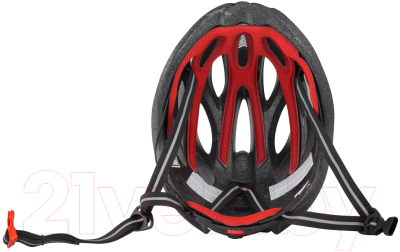 Защитный шлем FORCE Bull Hue / 9029058-F (L/XL, черный/красный)