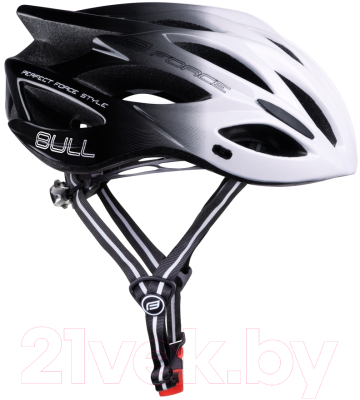 Защитный шлем FORCE Bull Hue / 90290502-F (L/XL, белый/черный)