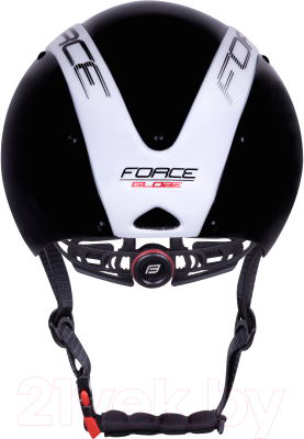 Защитный шлем FORCE Globe Timetrial / 901862-F (S/M, черный/белый)