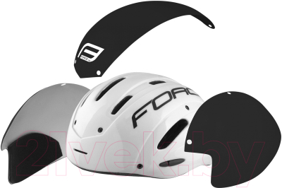 Защитный шлем FORCE Globe Timetrial / 901863-F (L/XL, черный/белый)