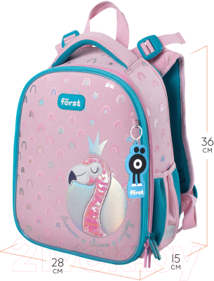 Школьный рюкзак Forst F-Top. Shiny flamingo / FT-RY-010203