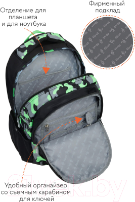 Школьный рюкзак Forst F-Trend. Neon military / FT-RM-070103