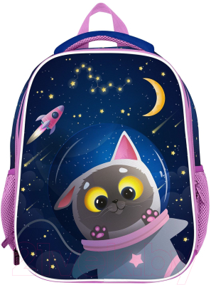 Школьный рюкзак Schoolformat Ergonomic Light 3 Space Cat РЮКЖКМБ-СПК (синий)