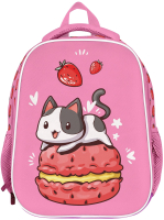 Школьный рюкзак Schoolformat Ergonomic Light 4 Strawberry Cat РЮКЖКМБ-СРК (розовый) - 