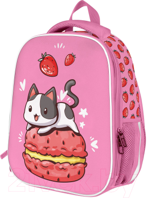 Школьный рюкзак Schoolformat Ergonomic Light 4 Strawberry Cat РЮКЖКМБ-СРК (розовый)