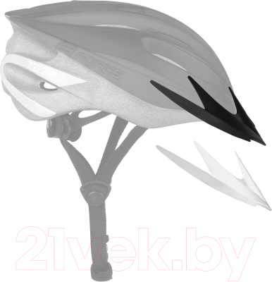 Защитный шлем FORCE Tery / 902737-F (S/M, черный/серый)