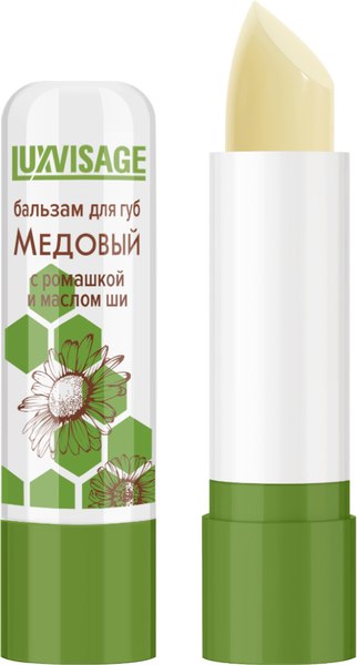 Бальзам для губ LUXVISAGE Медовый с Ромашкой и маслом Ши (3.9г)