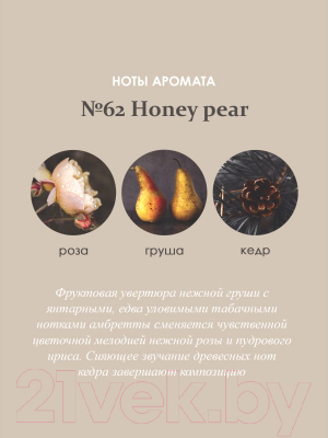 Аромадиффузор Aroma Republic Honey Pear №62 / 93808 (30мл)