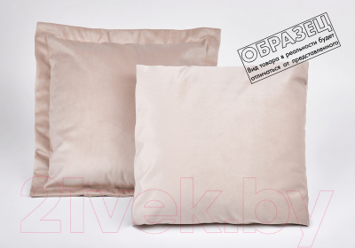 Подушка декоративная Сонум Микровелюр 45x45 (с кантом, светло-серый)