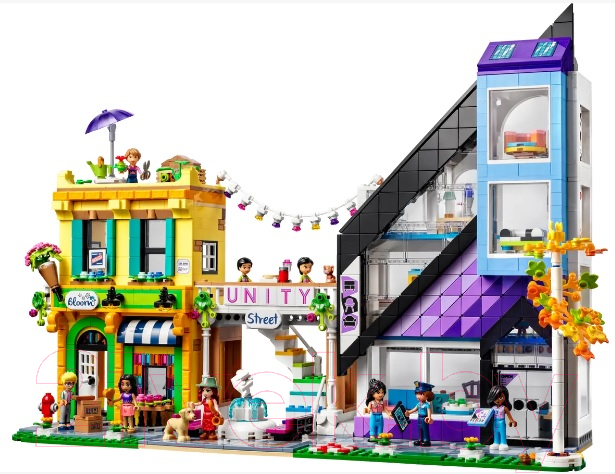 Конструктор Lego Friends Магазины цветов и дизайна в центре / 41732