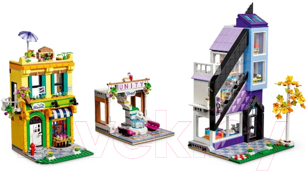 Конструктор Lego Friends Магазины цветов и дизайна в центре / 41732