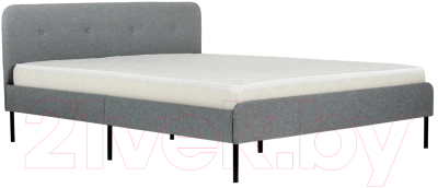 Односпальная кровать Askona Альма 90x200 (рико светло-серый)