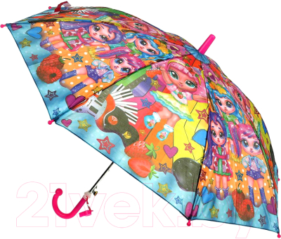 Зонт-трость Играем вместе Куклы-модницы / UM45-FLOL