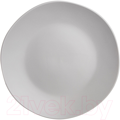 Тарелка столовая обеденная Bronco Shadow / 577-180 (светло-серый)