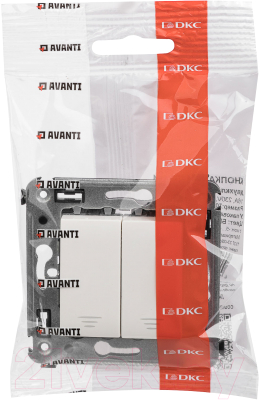 Выключатель DKC Avanti 4400154 (белое облако)