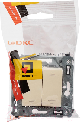 Выключатель DKC Avanti 4405124 (ванильная дымка)