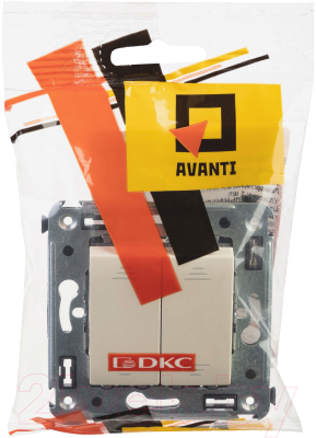 Выключатель DKC Avanti 4405104 (ванильная дымка)