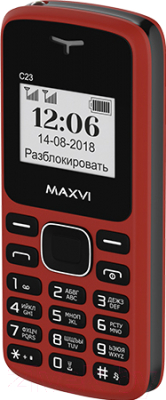 Мобильный телефон Maxvi С23 (красный/черный)