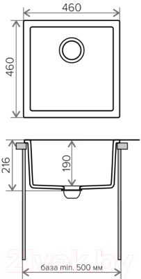 Мойка кухонная Tolero R-128 (коричневый)