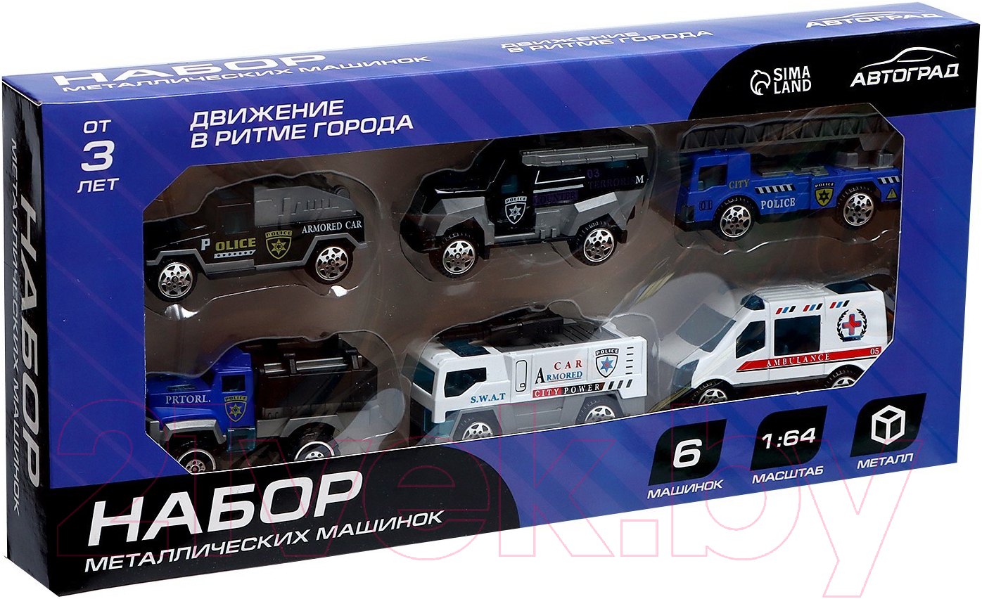 Набор игрушечных автомобилей Автоград Полиция / 7779117 — фото 6