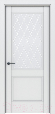 Дверь межкомнатная el'Porta Классико-73 60x200 (Alaska/White Сrystal)