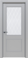 Дверь межкомнатная el'Porta Классико-73 60x200 (Nardo Grey/White Сrystal) - 