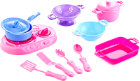 Набор игрушечной посуды Guclu С плитой / 1866 - 