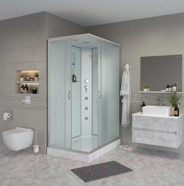 Душевая кабина Niagara NG-43285-14QG 120x80x215 (матовое стекло) — фото 6