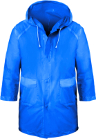Дождевик Komfi ПВХ с капюшоном 130мк / RAIN10 (синий) - 